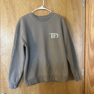 Taylor Swift The Tortured Poets Department Beige Crewneck